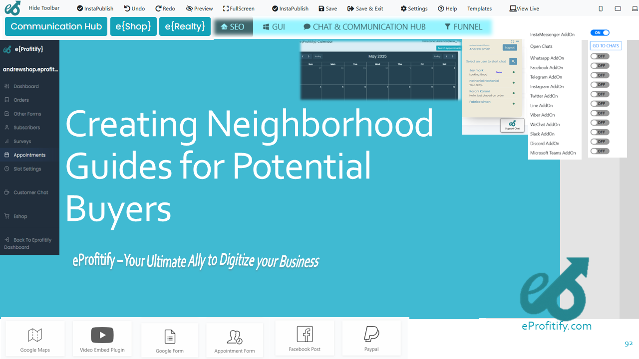 Creating Neighborhood Guides for Potential Buyers